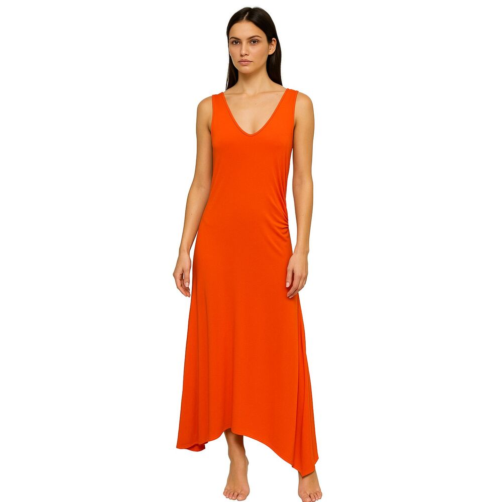 Ralph Lauren Black Label Orange Maxi Dress  Women's Size Large